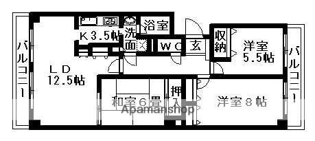 シティパーク桜丘(3LDK/2階)の間取り写真