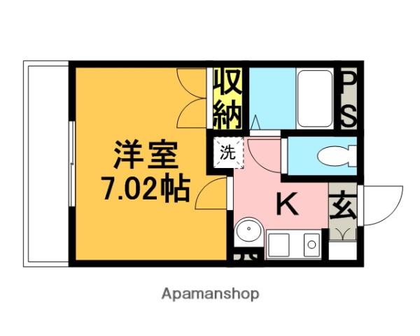 ART HILLS(1K/1階)の間取り写真