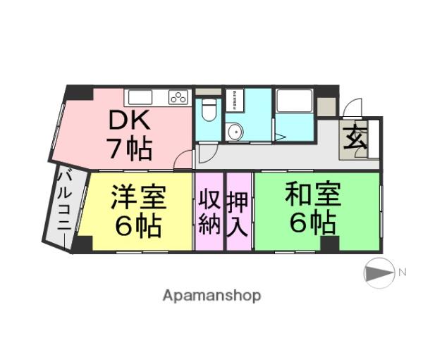 レスポワール北与野 3階階 間取り