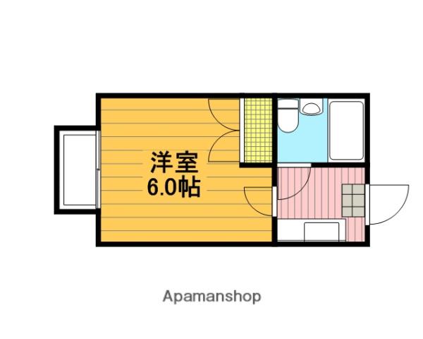 ルミネ宮田(1K/1階)の間取り写真