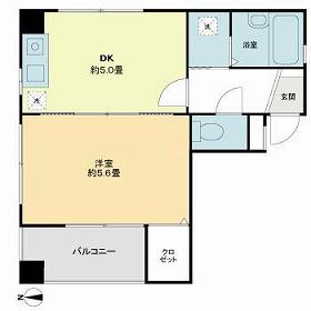 コンフォールハイム(1DK/2階)の間取り写真