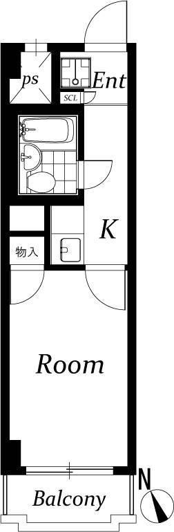 ベル島田 8階階 間取り