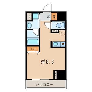 旭ビルサンライズレジデンス(ワンルーム/5階)の間取り写真