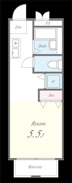 CEREZO・PASEOII(ワンルーム/3階)の間取り写真