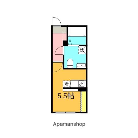 AMBITION備後西(ワンルーム/3階)の間取り写真