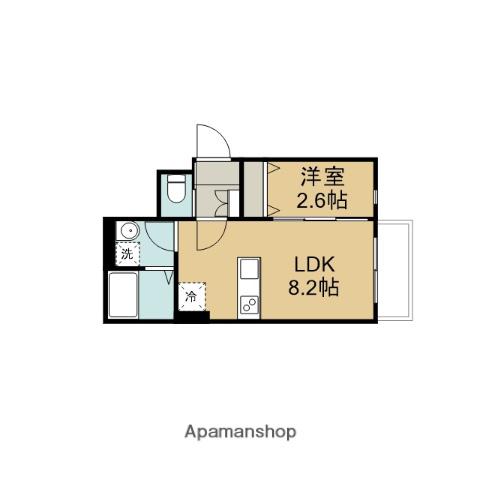 KEIAI RESIDENCE 春日部(1LDK/3階)の間取り写真