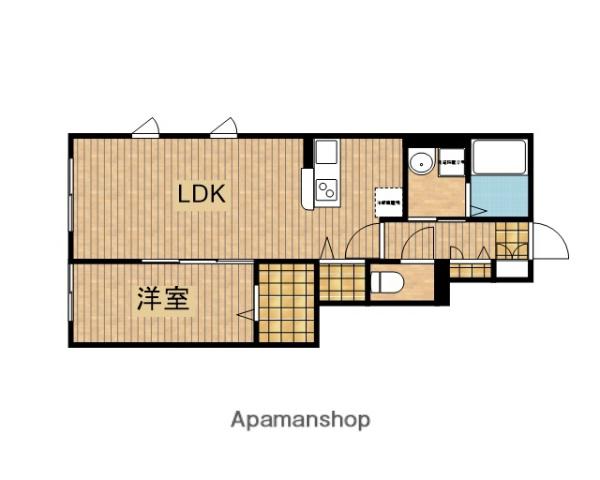 シャルマン(1LDK/1階)の間取り写真