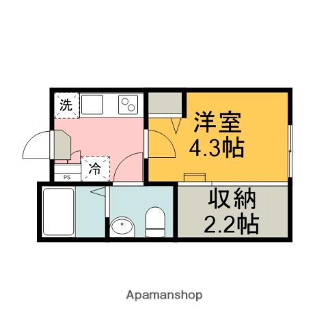 KEIAI RESIDENCE せんげん台Ⅱ(1K/1階)の間取り写真