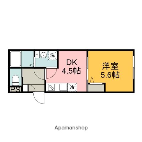 KEIAI RESIDENCE せんげん台Ⅱ(1DK/2階)の間取り写真