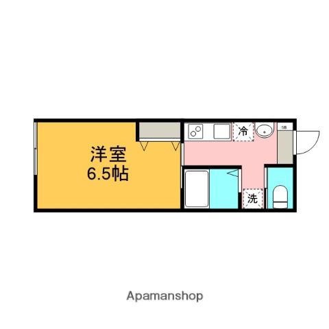 アンビション豊春(1K/1階)の間取り写真