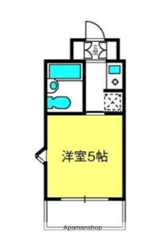 TOP・与野第1(ワンルーム/4階)の間取り写真