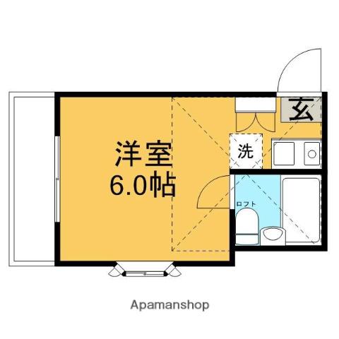 AKEOハイツ(1K/2階)の間取り写真