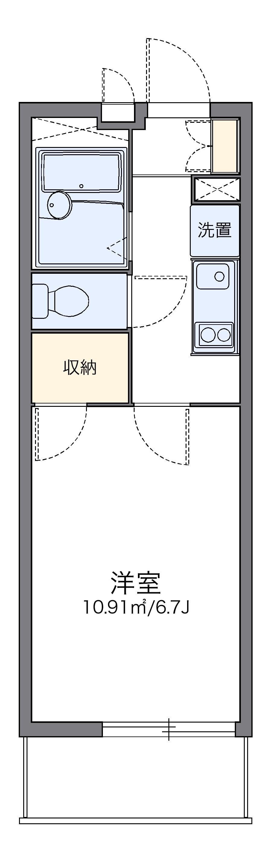 レオパレスエスポワール桜木町 3階階 間取り