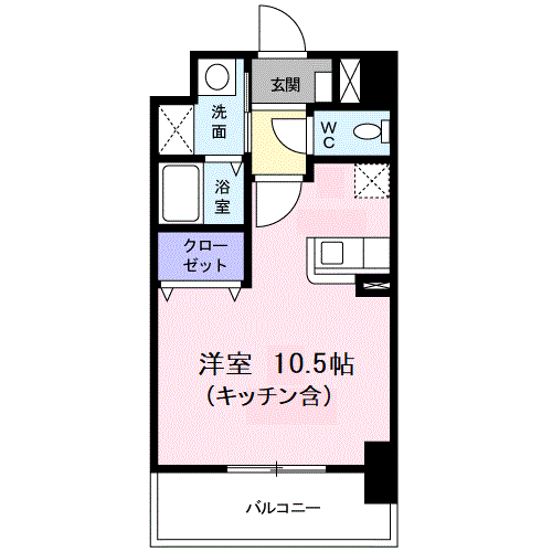メルヴェーユ 6階階 間取り