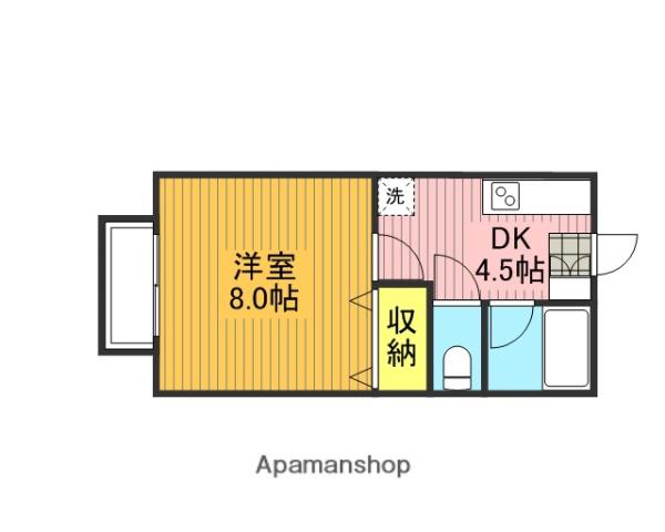 COMMONS(1K/1階)の間取り写真