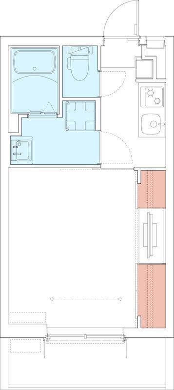 リブリ・浦和針ヶ谷(1K/2階)の間取り写真