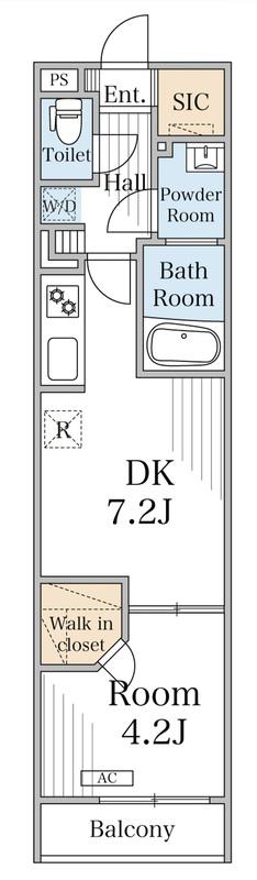 リブリ・ダイワクレスト2(1DK/1階)の間取り写真