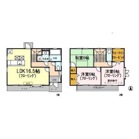 京浜東北・根岸線 与野駅 徒歩16分 2階建 築29年(3LDK)の間取り写真