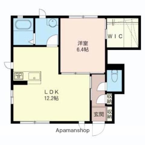 ルーチェⅡ(1LDK/1階)の間取り写真