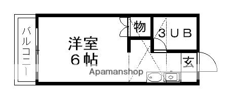 モジュール92(ワンルーム/2階)の間取り写真