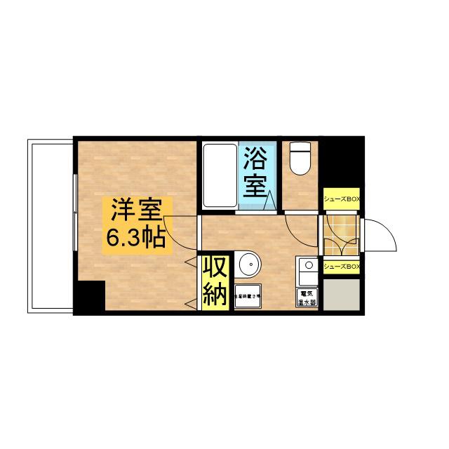 モンターニャ・グランデ(1K/3階)の間取り写真