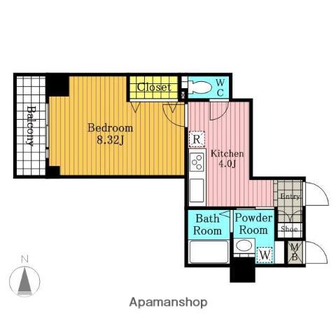 ニューキャピタルビルN(1K/6階)の間取り写真
