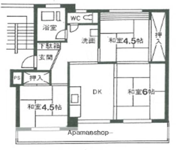 大宮日進(3K/2階)の間取り写真