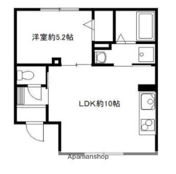 ジラソーレ(1LDK/1階)の間取り写真