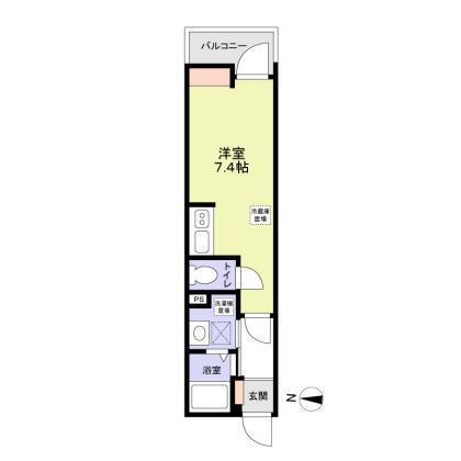 FIKA 大宮日進(ワンルーム/2階)の間取り写真