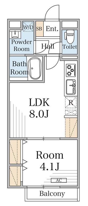 リブリ・ダイワクレスト2(1LDK/1階)の間取り写真