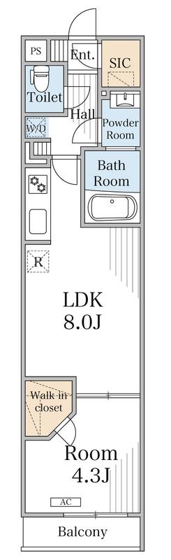 リブリ・ダイワクレスト2(1LDK/1階)の間取り写真