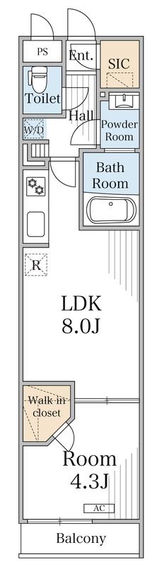 リブリ・ダイワクレスト2(1LDK/1階)の間取り写真