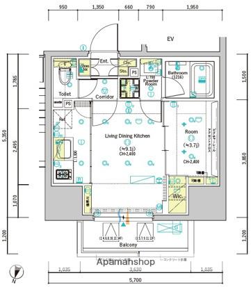 SYFORME OMIYA(1LDK/11階)の間取り写真