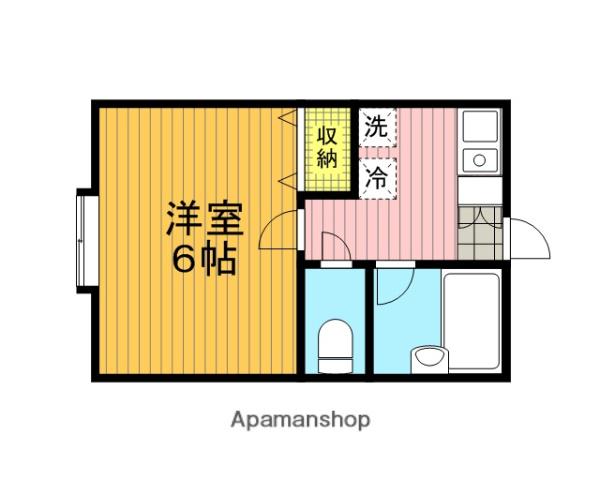 モンシャトー東大成C棟(1K/2階)の間取り写真