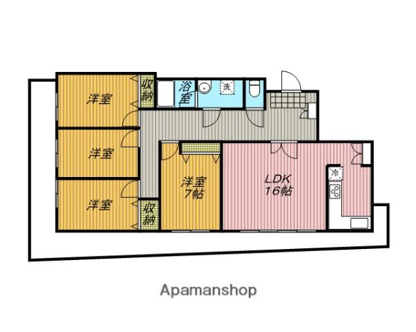 マルイチ宮原駅前プラザ(4LDK/9階)の間取り写真