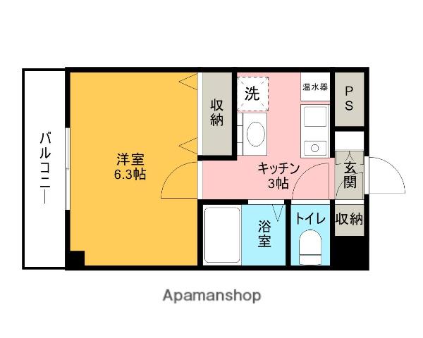 モンターニャ・グランデ(1K/3階)の間取り写真