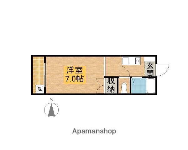 レジデンス・コスモ(ワンルーム/1階)の間取り写真