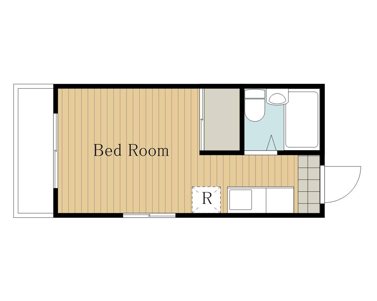 コーポ野田(ワンルーム/2階)の間取り写真