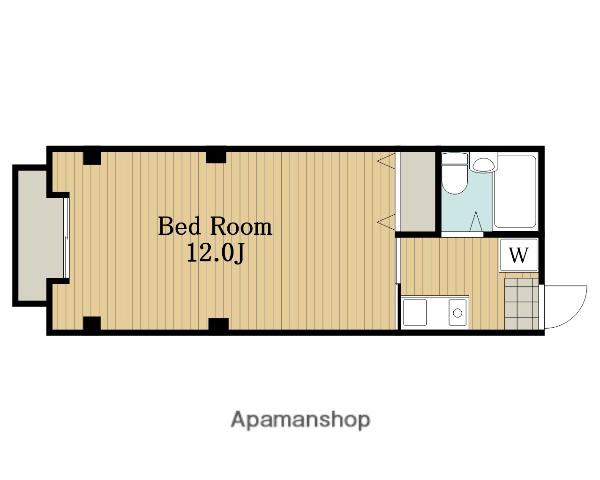 リバーコープ金明(1K/2階)の間取り写真