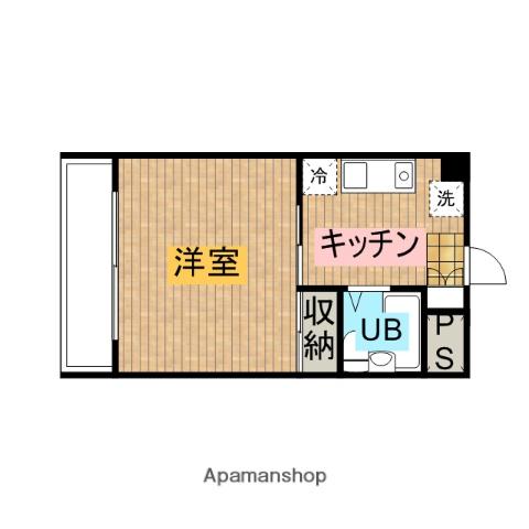 アサヒミュージックハイム(1K/1階)の間取り写真