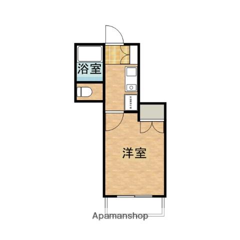 東洋ビル(1K/2階)の間取り写真
