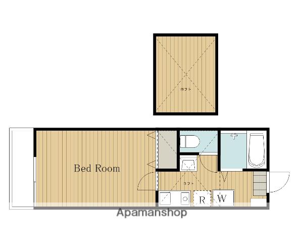 プチアベニューⅢ(1K/2階)の間取り写真