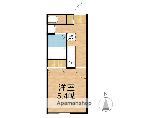 西町LIVE(1K/3階)の間取り写真