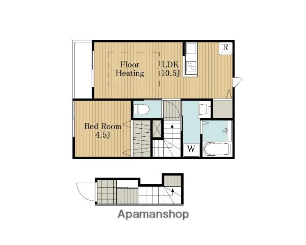 リーブルファイン草加新栄(1LDK/2階)の間取り写真