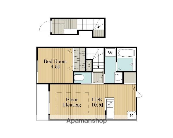 リーブルファイン草加新栄(1LDK/2階)の間取り写真
