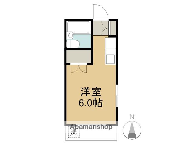 草加ミッドガル(ワンルーム/1階)の間取り写真