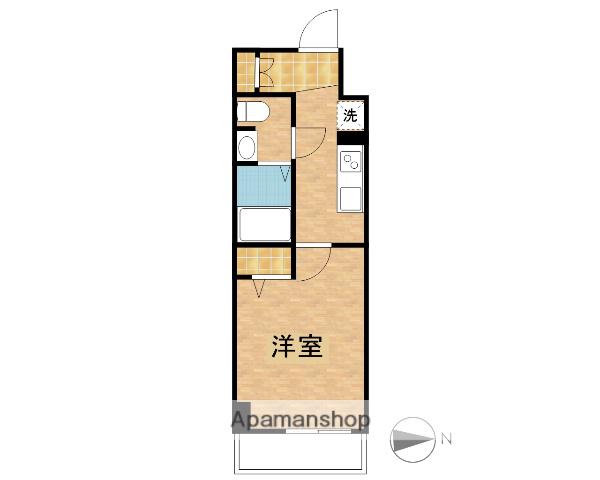 ジェノヴィア草加(1K/2階)の間取り写真