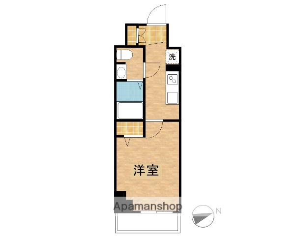 ジェノヴィア草加(1K/7階)の間取り写真