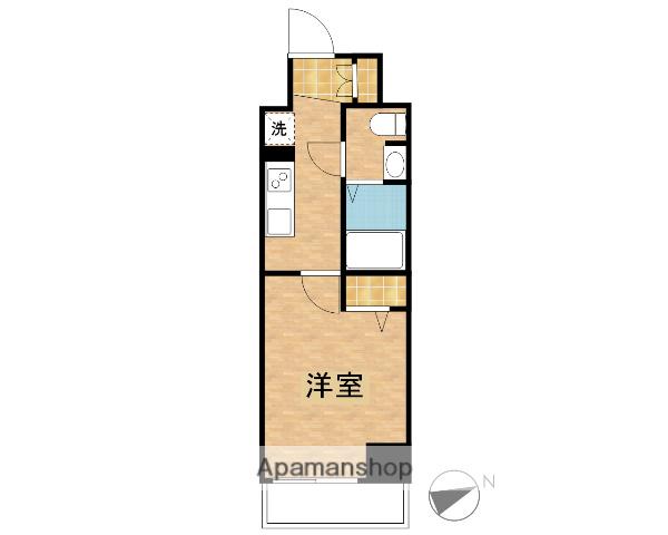 ジェノヴィア草加(1K/5階)の間取り写真