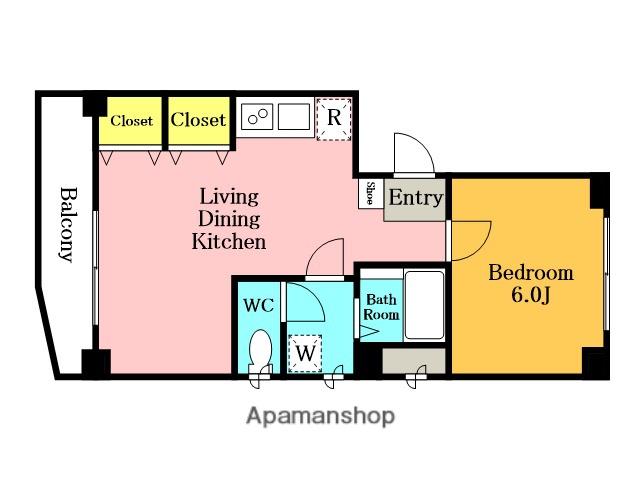 プチコーポ(1LDK/2階)の間取り写真